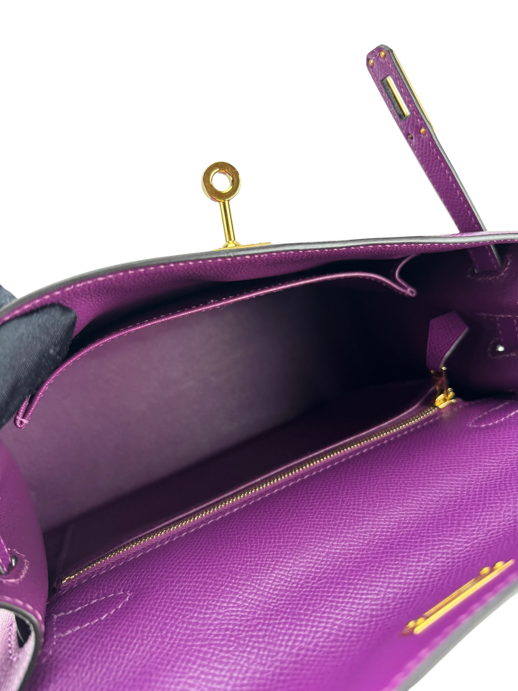 HERMES - Kelly 25 P9 Anemone Epsom Gold Hardware