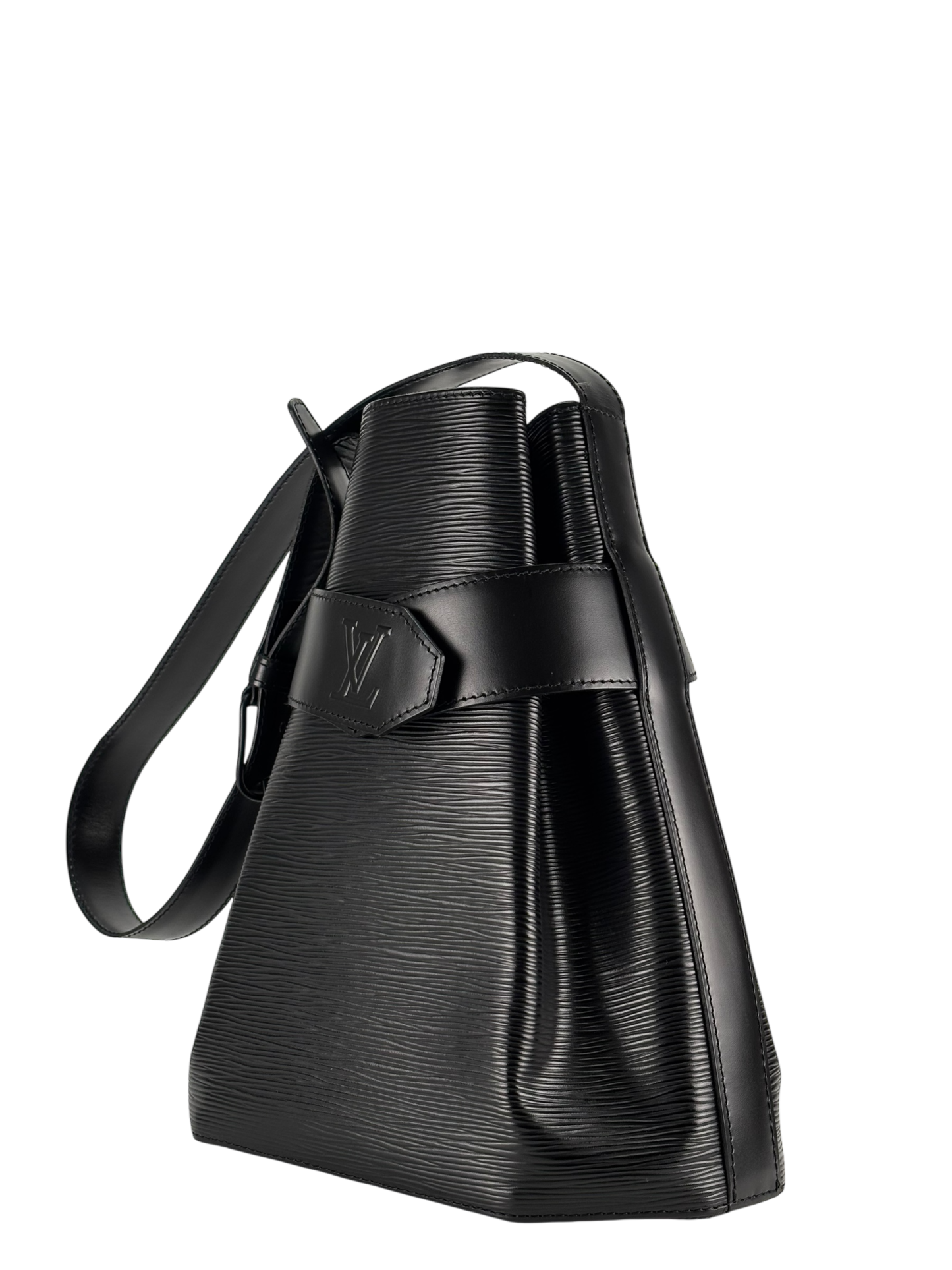 LOUIS VUITTON - Black Epi Louis Bag Bucket Bag