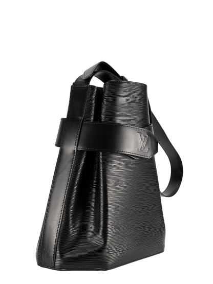 LOUIS VUITTON - Black Epi Louis Bag Bucket Bag