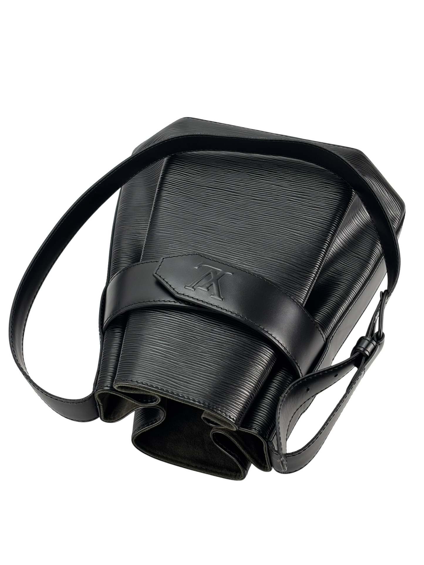 LOUIS VUITTON - Black Epi Louis Bag Bucket Bag