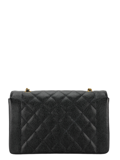 CHANEL - Black Caviar Medium Diana Shoulder Bag