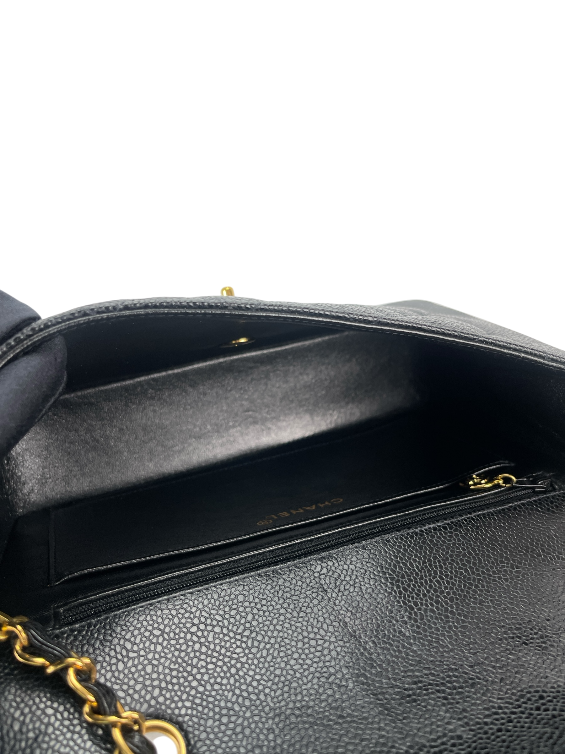 CHANEL - Black Caviar Medium Diana Shoulder Bag