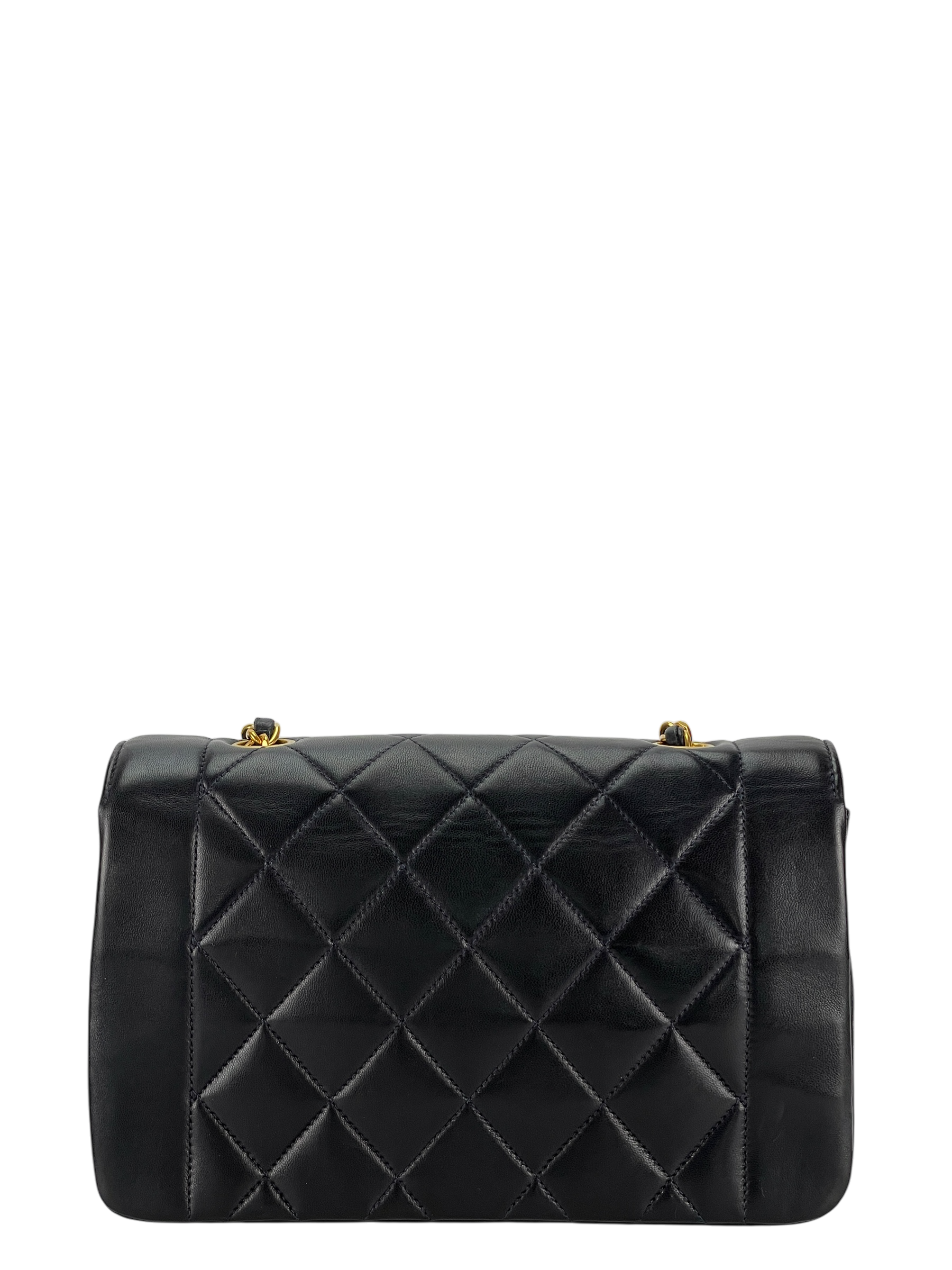 CHANEL - Navy Lambskin Small Diana Shoulder Bag