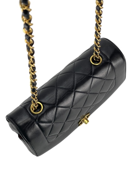 CHANEL - Navy Lambskin Small Diana Shoulder Bag
