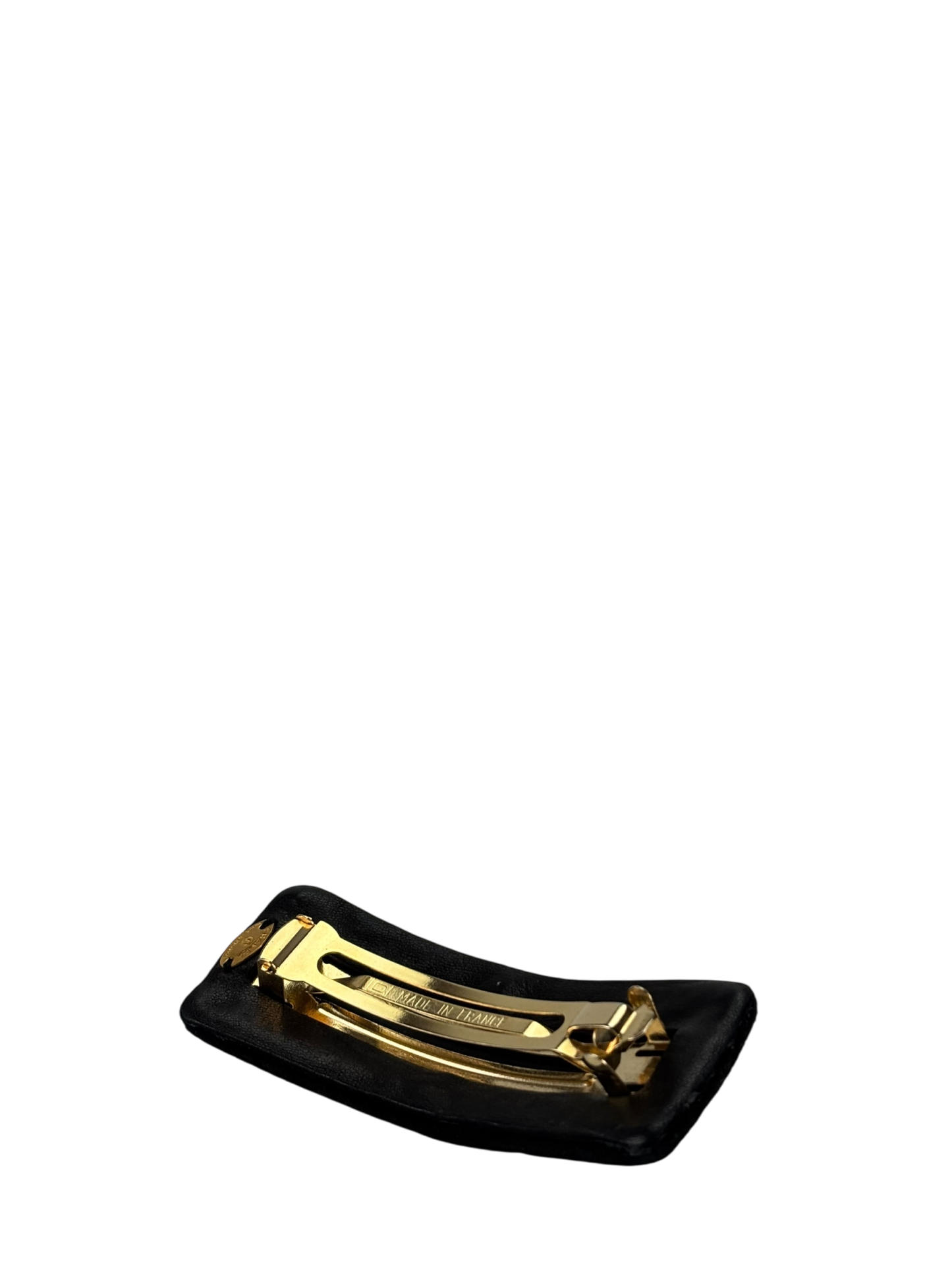 CHANEL - Coco Mark Satin Barrette Hair Accessory
