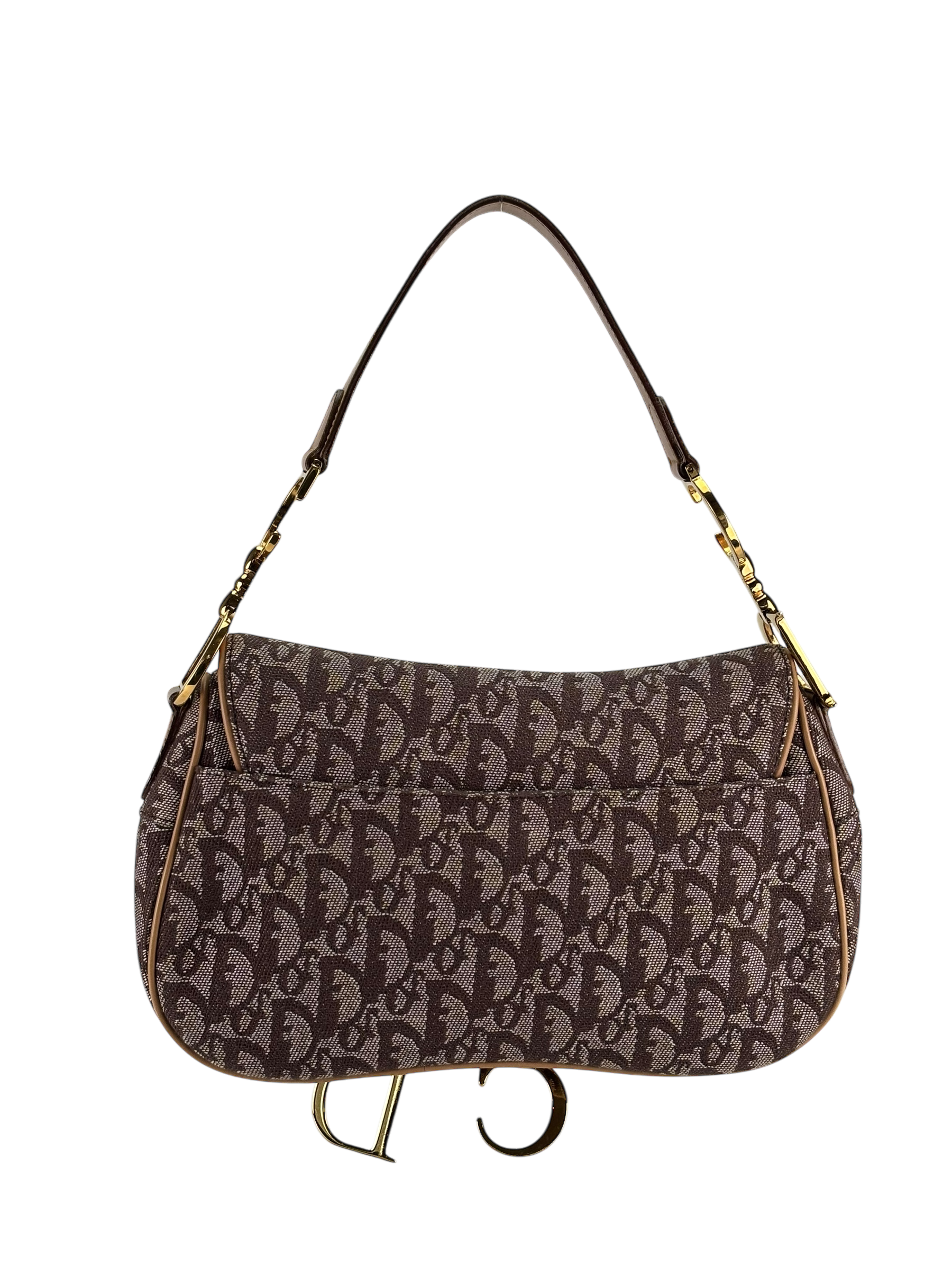 CHRISTIAN DIOR - Brown Trotter Double Saddle Shoulder Bag