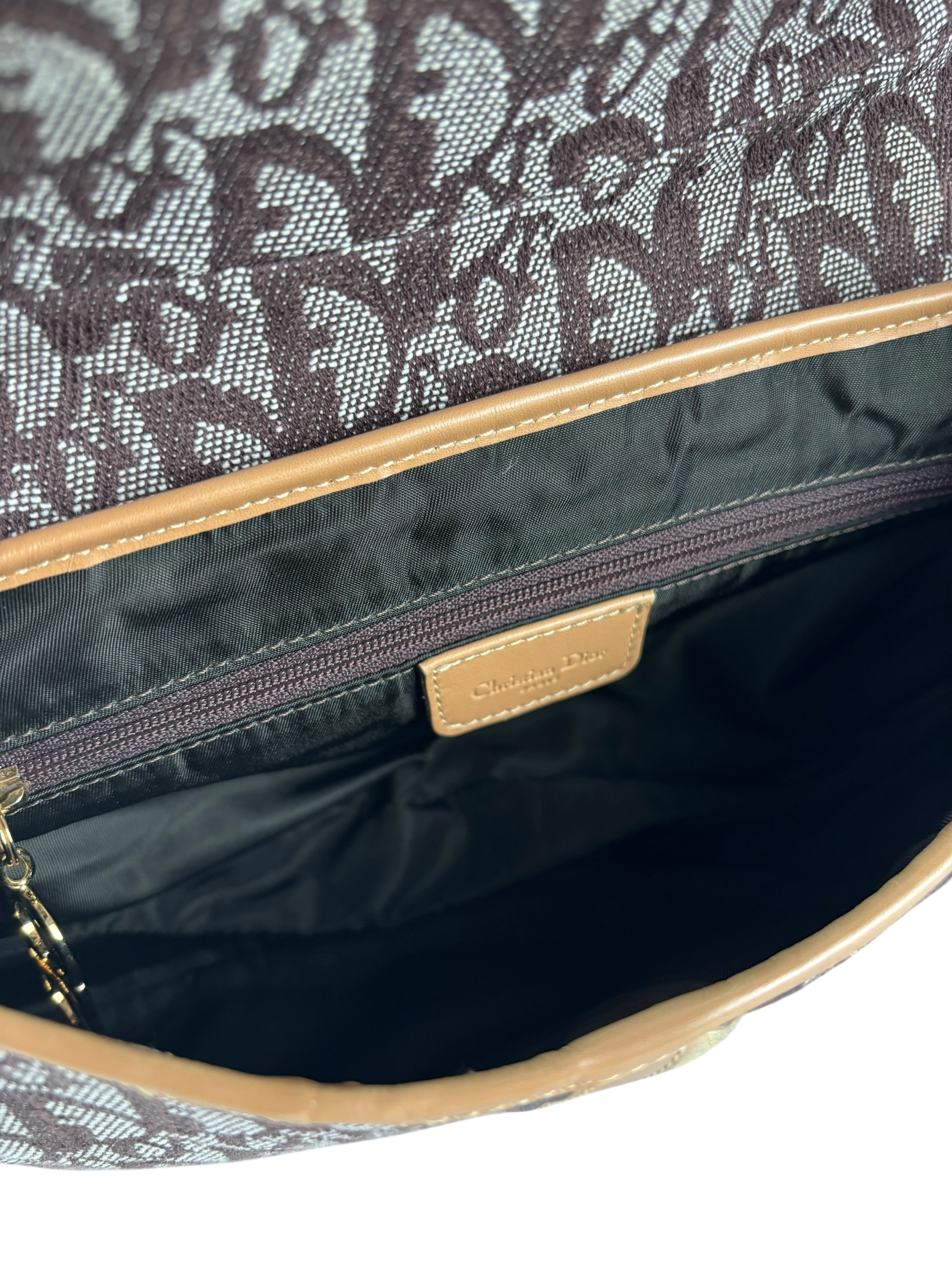 CHRISTIAN DIOR - Brown Trotter Double Saddle Shoulder Bag