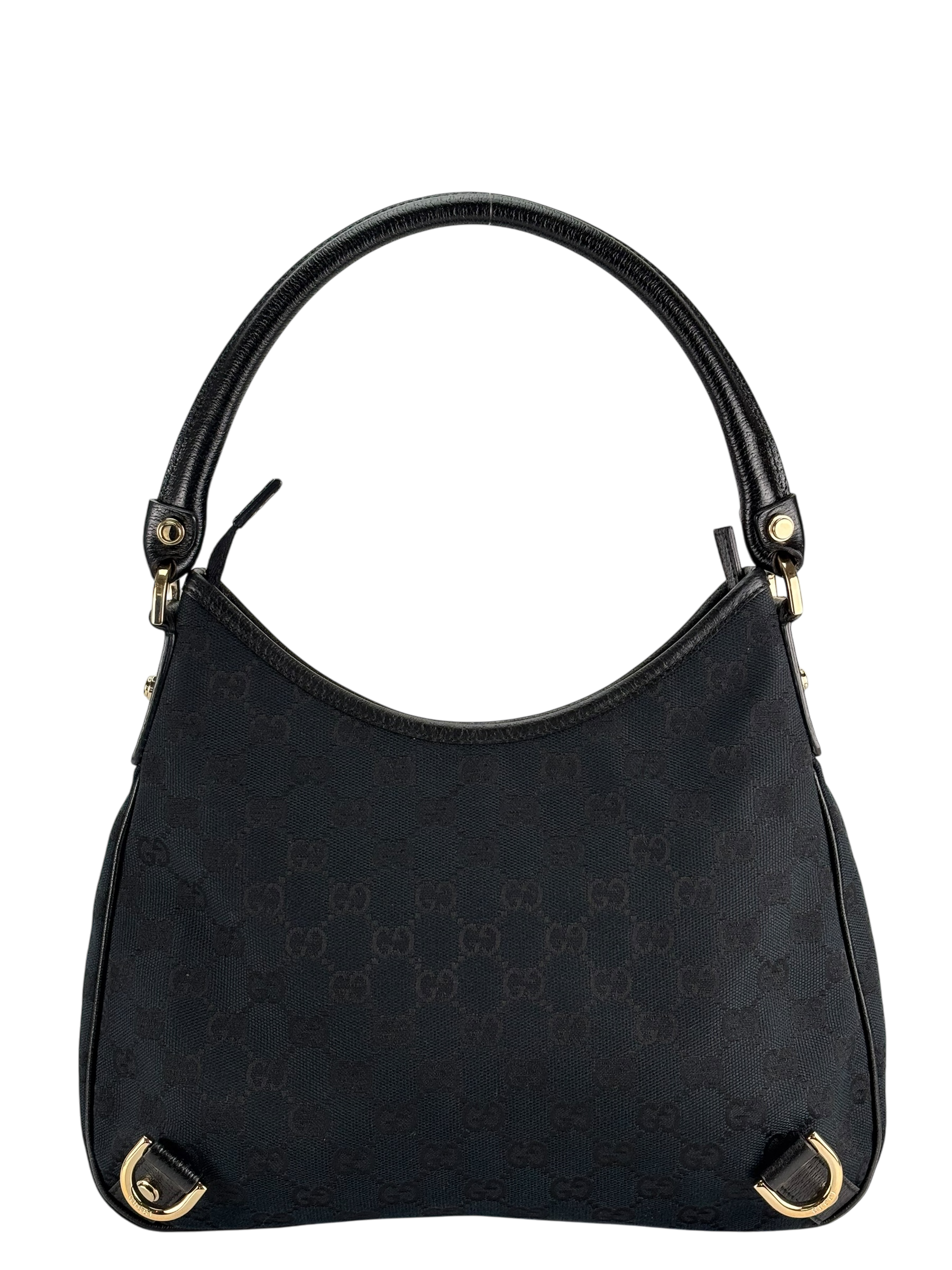 GUCCI - Dark Black Abbey Guccissima Semi Shoulder Bag