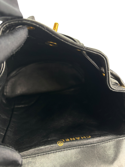 CHANEL - Black Lambskin Duma Backpack