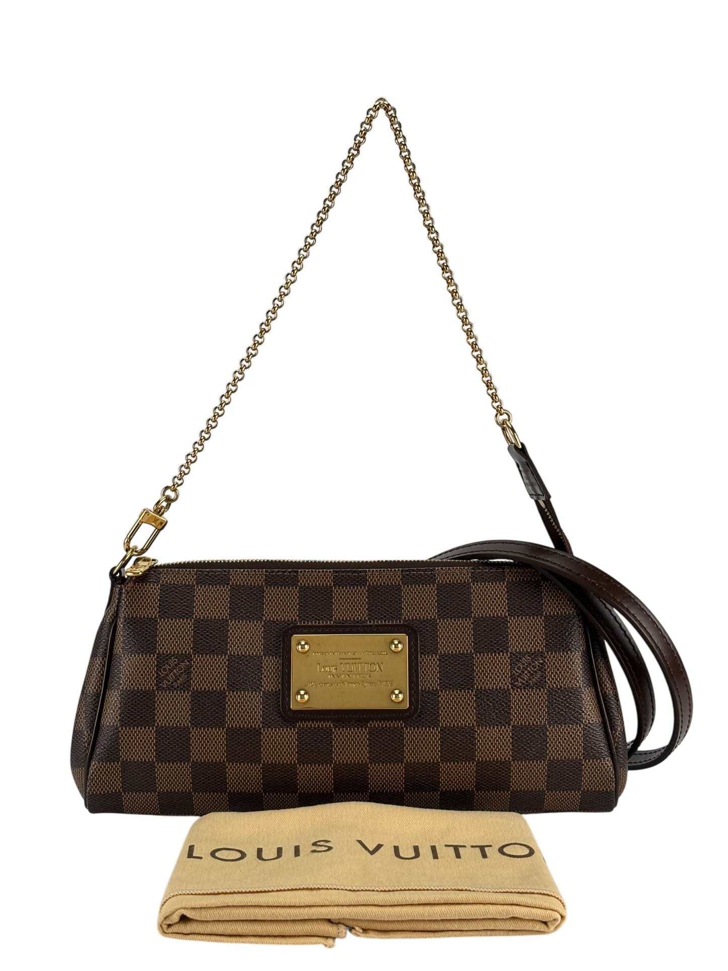 LOUIS VUITTON - Damier Ebene Eva 2way Shoulder Bag 