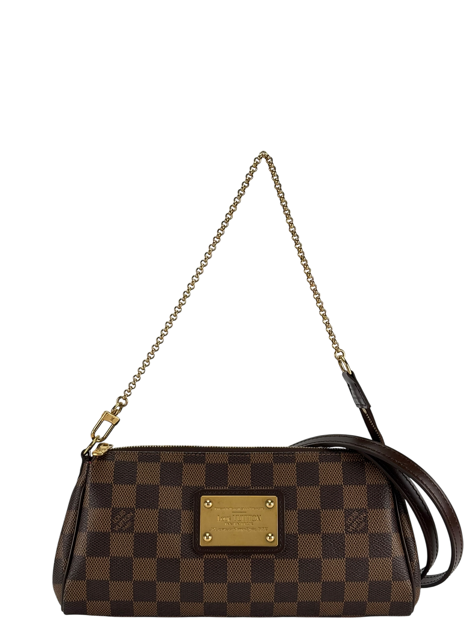 LOUIS VUITTON - Damier Ebene Eva 2way Shoulder Bag 