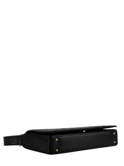 CHANEL - Black Lambskin Choco Bar Handbag