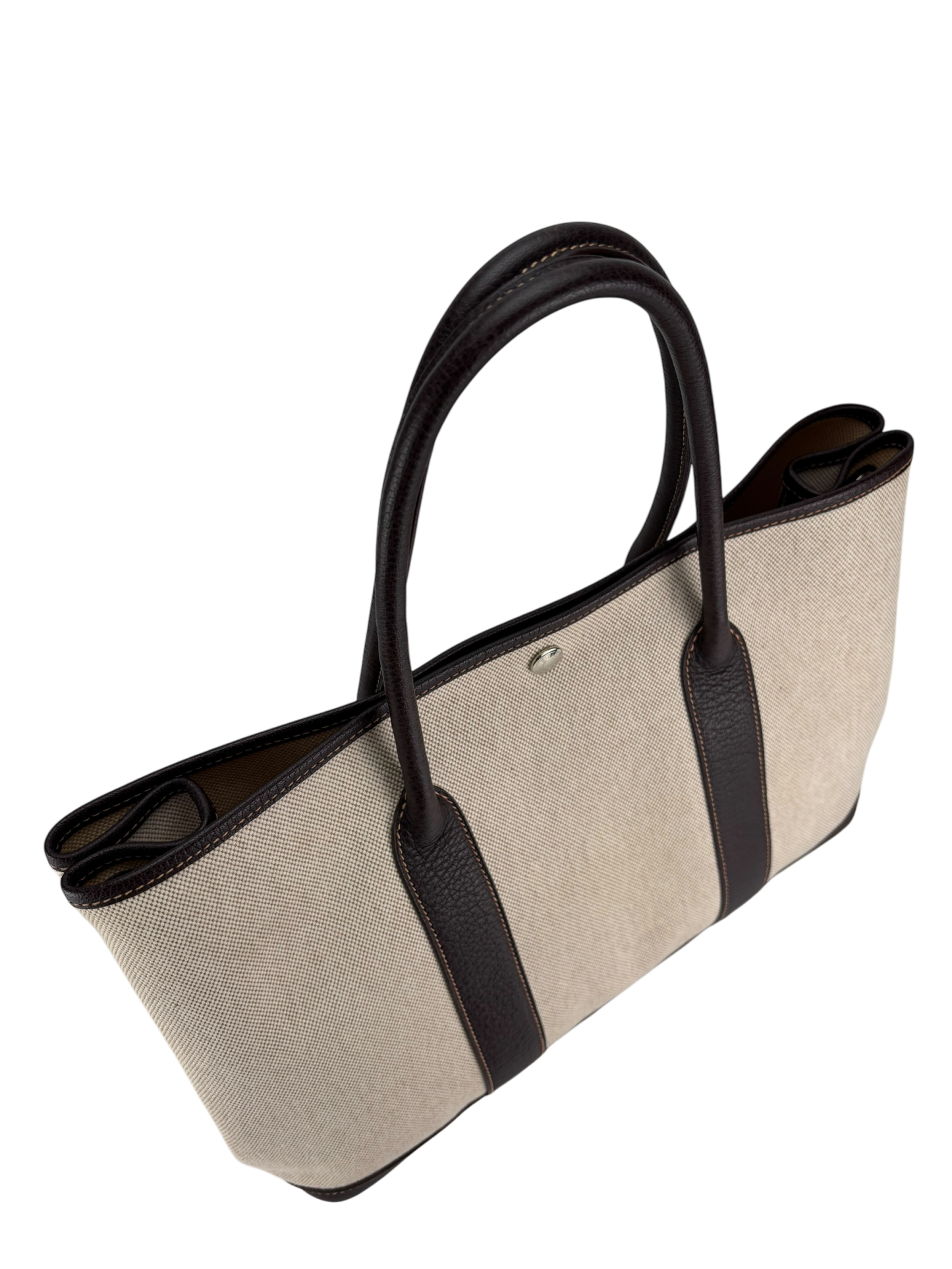 HERMES - Garden Party 36 Beige Brown Canvas Toile