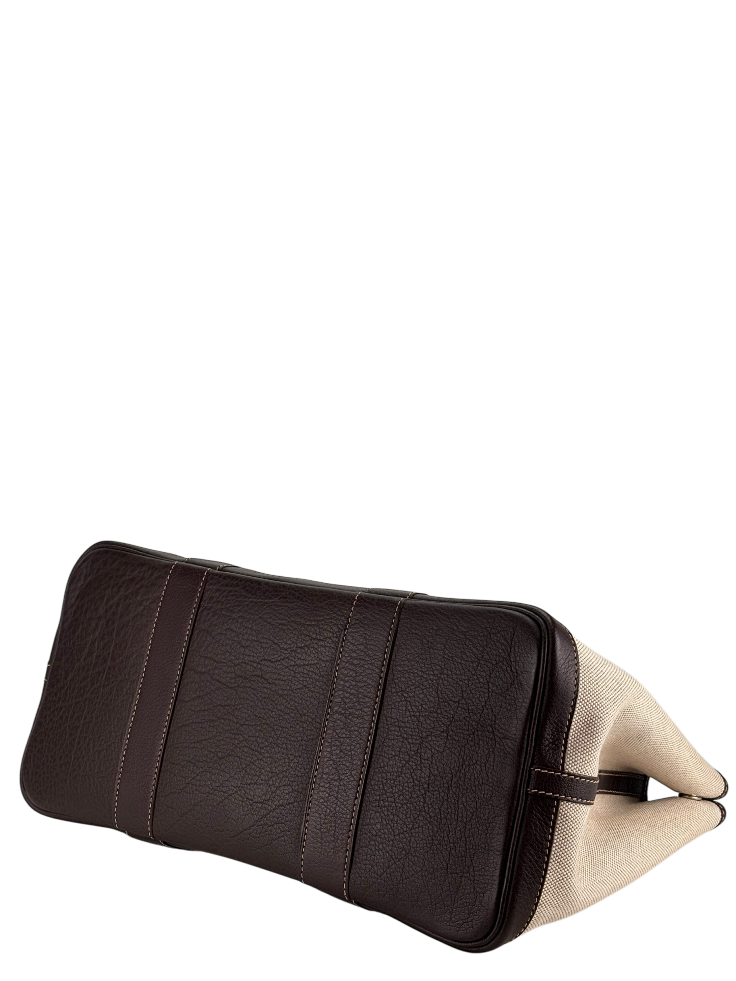 HERMES - Garden Party 36 Beige Brown Canvas Toile