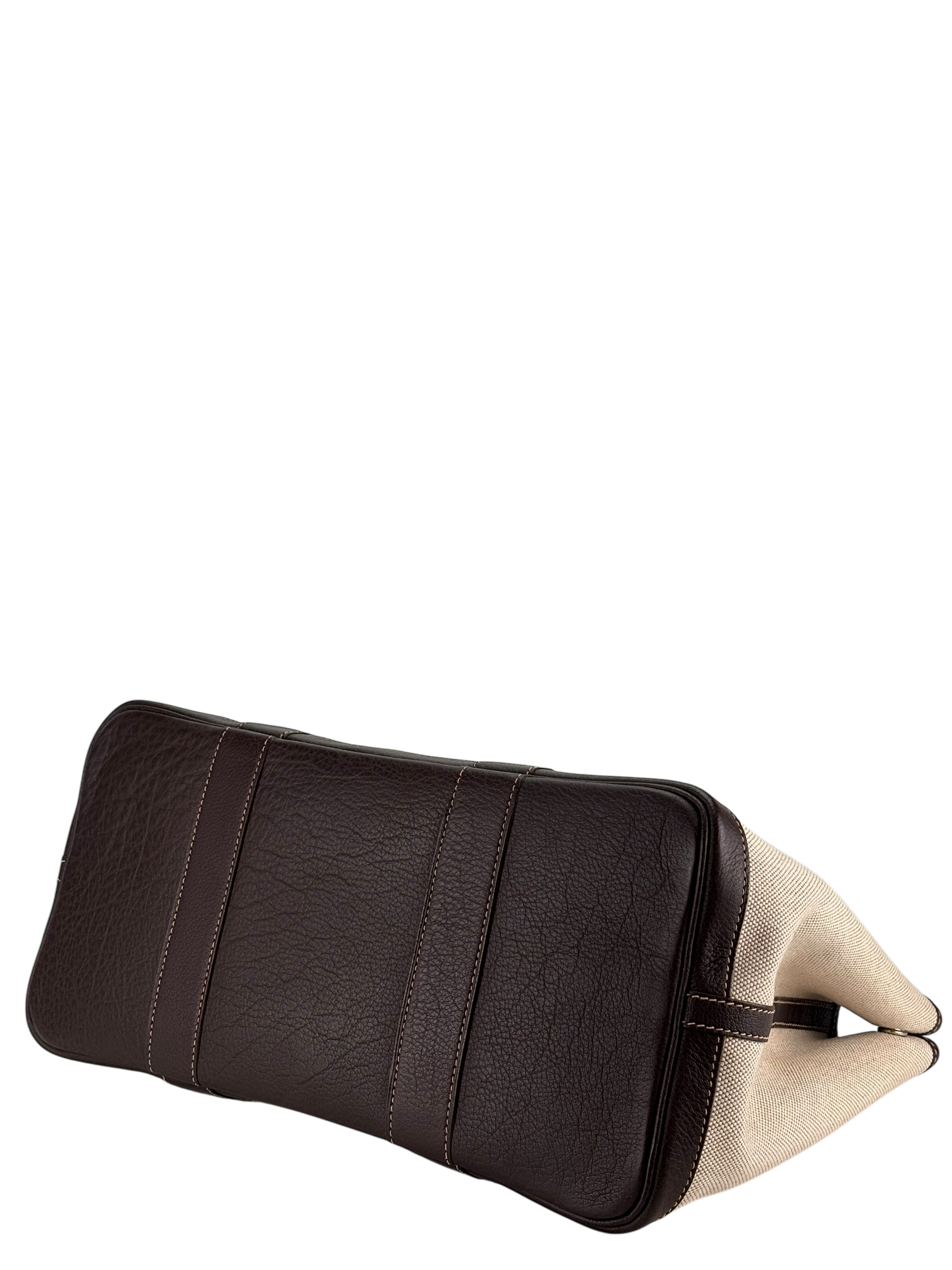 HERMES - Garden Party 36 Beige Brown Canvas Toile