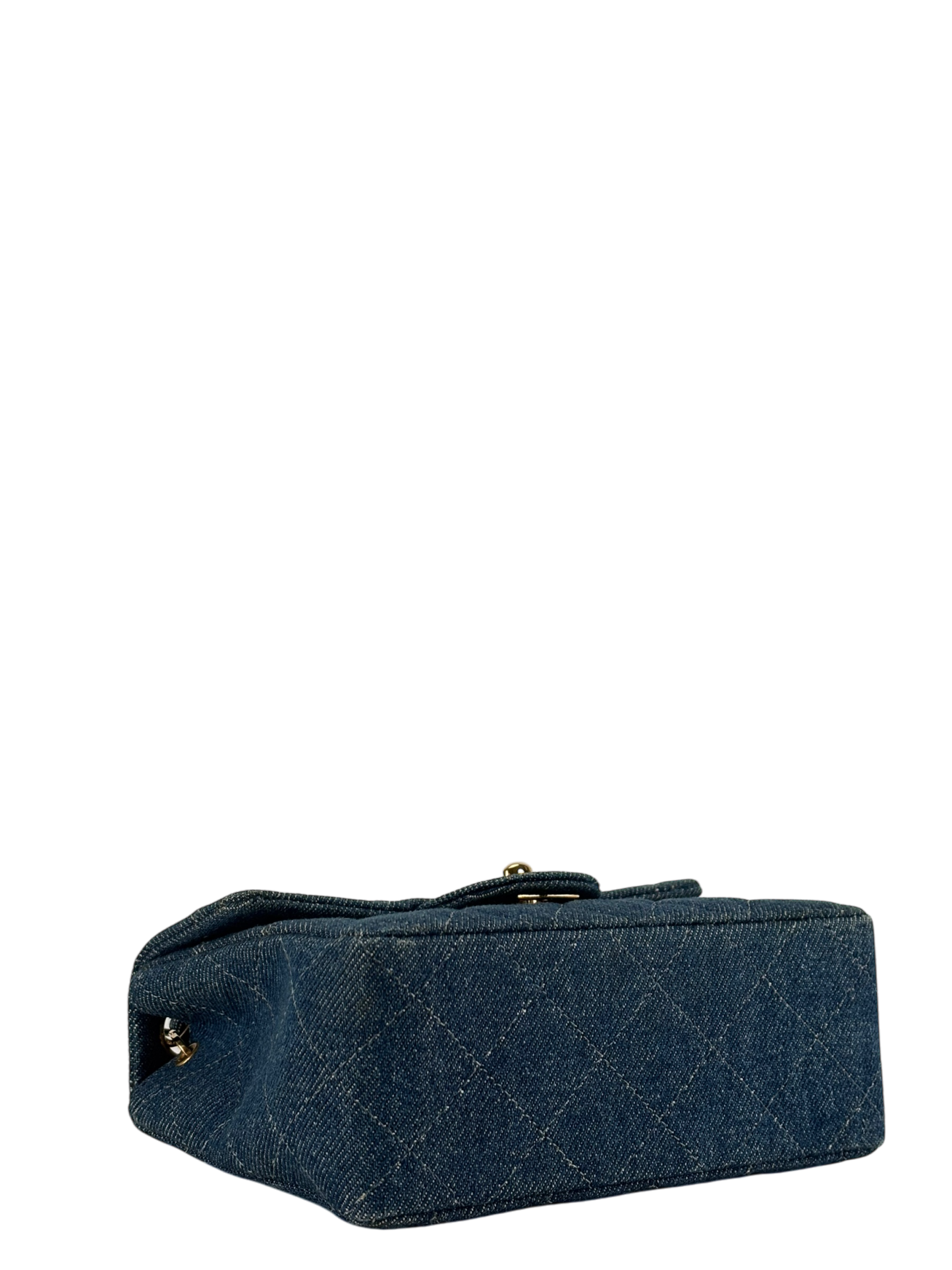 CHANEL - Denim Mini Classic Square Flap Shoulder Bag 17