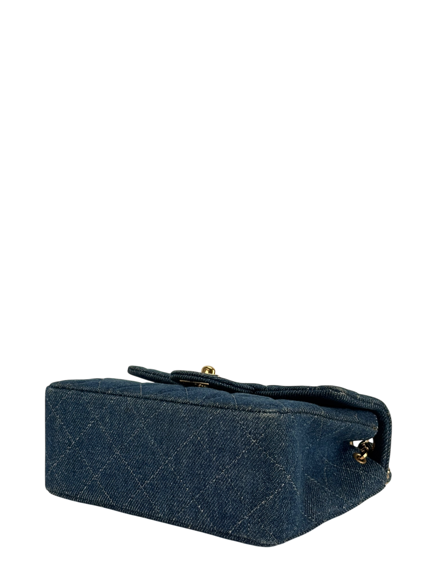 CHANEL - Denim Mini Classic Square Flap Shoulder Bag 17