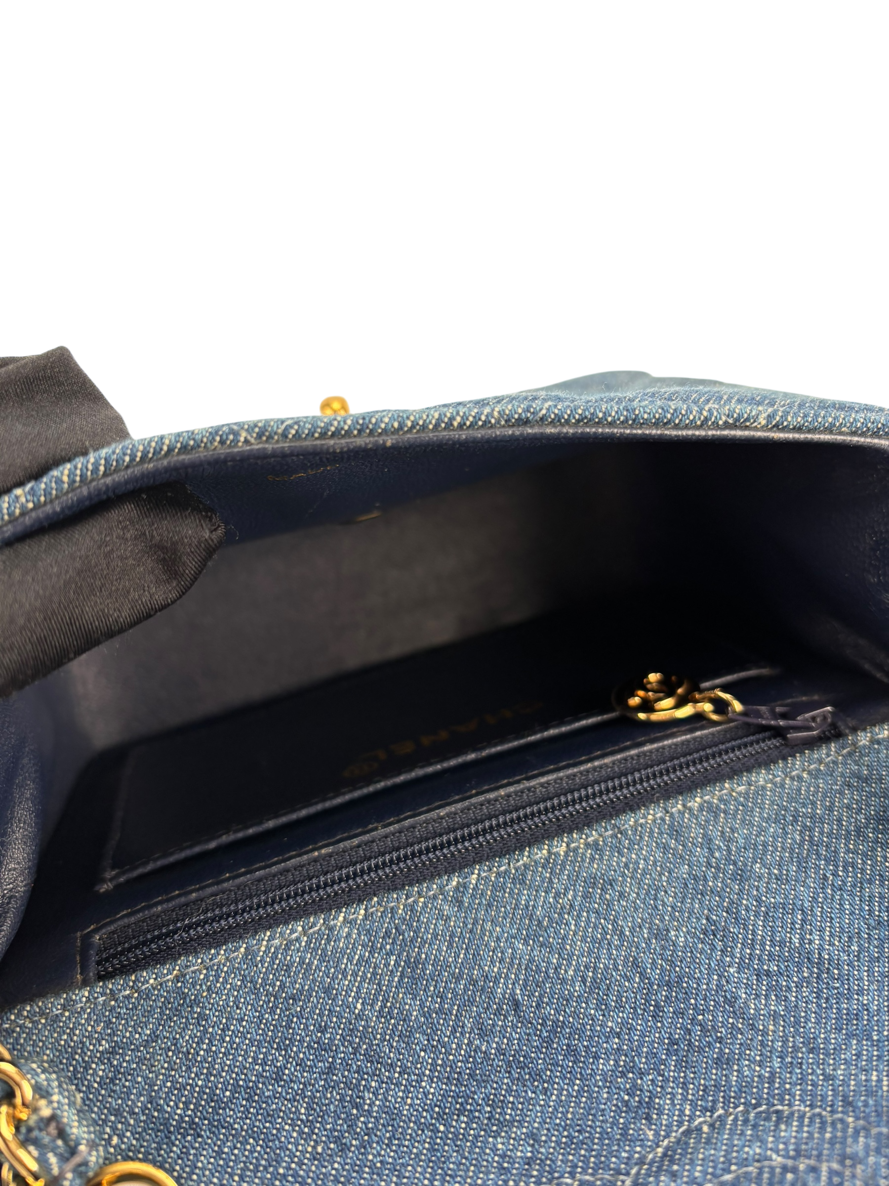 CHANEL - Denim Mini Classic Square Flap Shoulder Bag 17