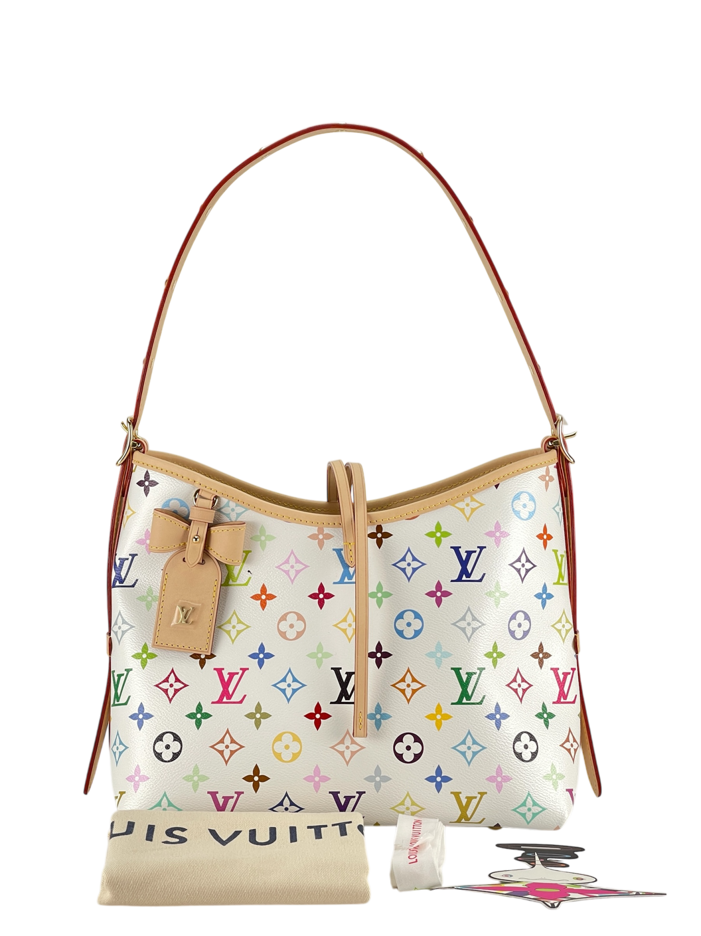 LOUIS VUITTON - Takashi Murakami Carryall NM PM Multicolor White