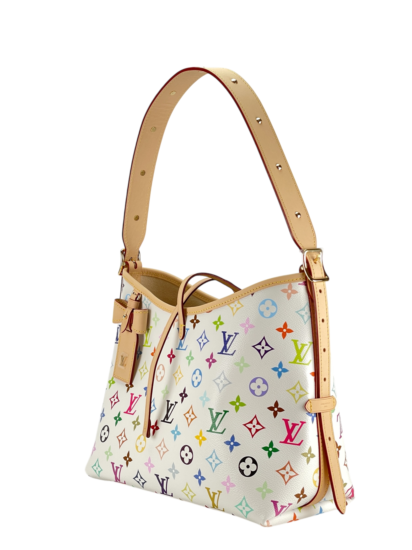 LOUIS VUITTON - Takashi Murakami Carryall NM PM Multicolor White