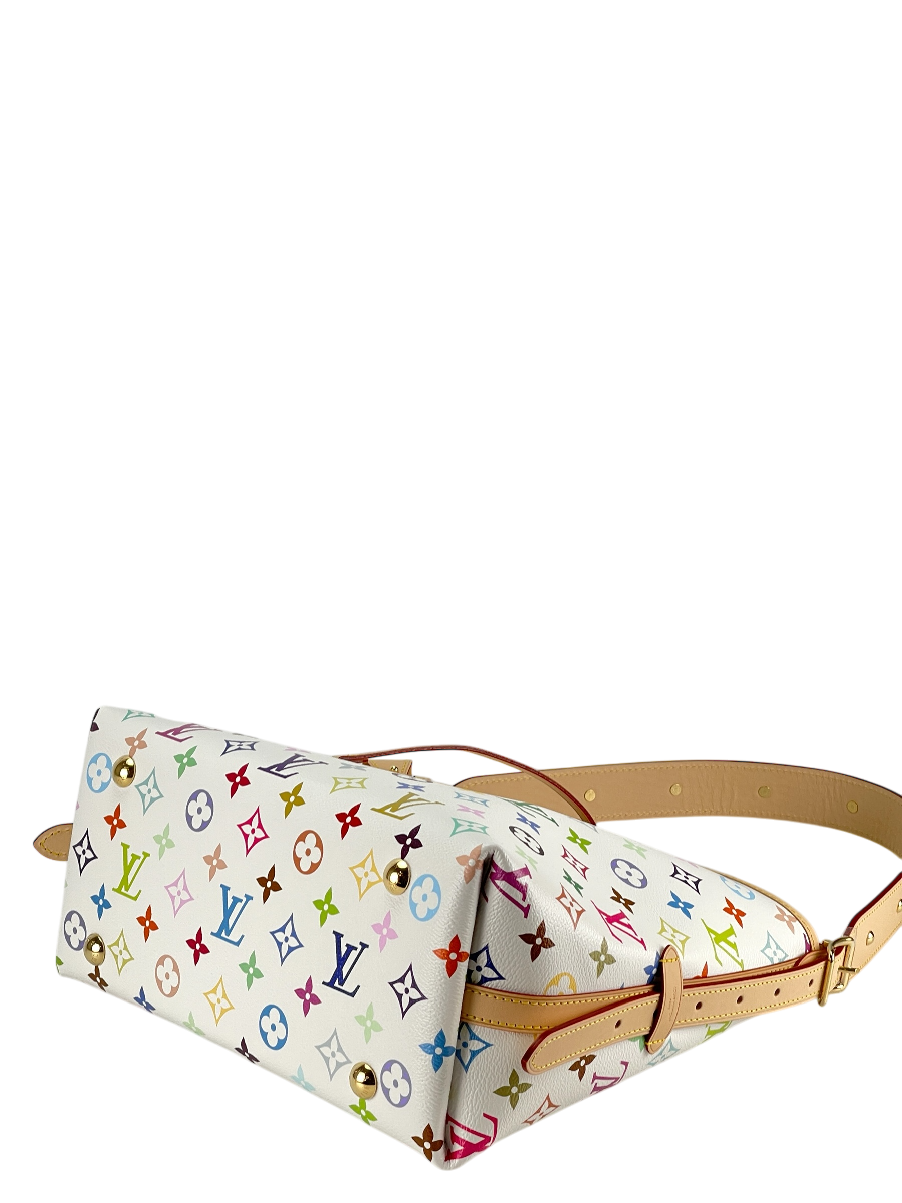 LOUIS VUITTON - Takashi Murakami Carryall NM PM Multicolor White