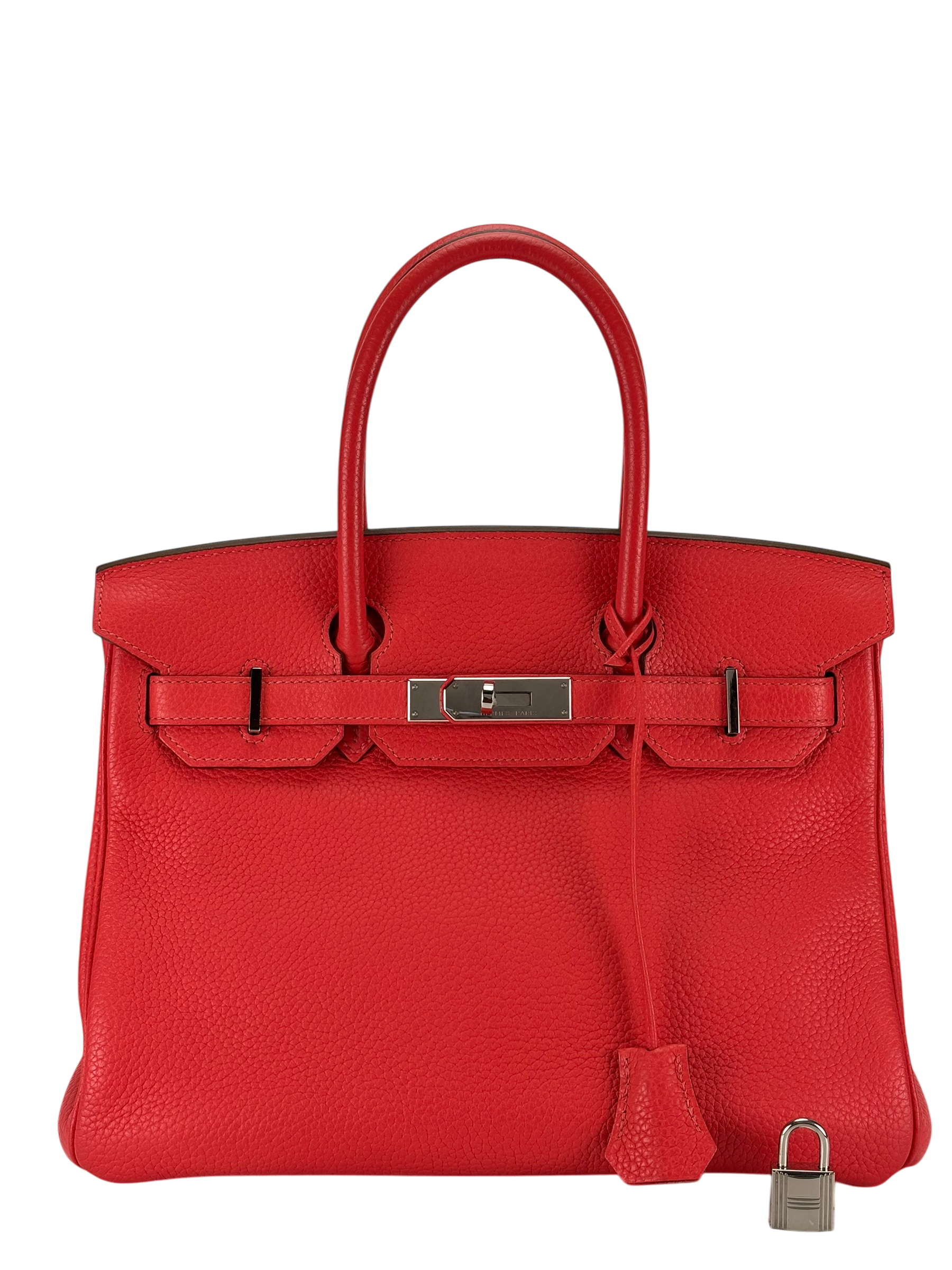 HERMES - Birkin 30 Rouge Pivoine Togo Palladium Hardware