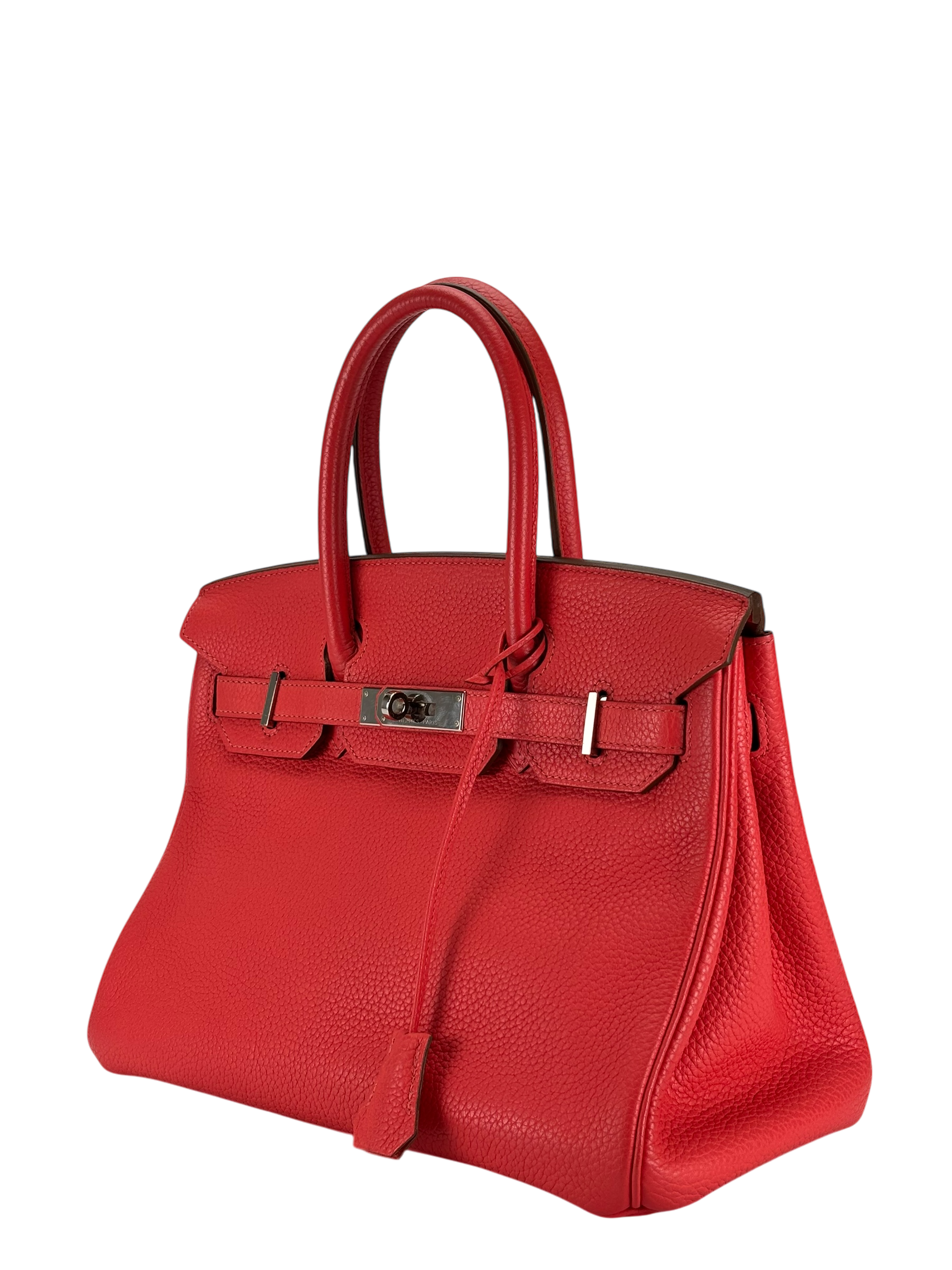 HERMES - Birkin 30 Rouge Pivoine Togo Palladium Hardware
