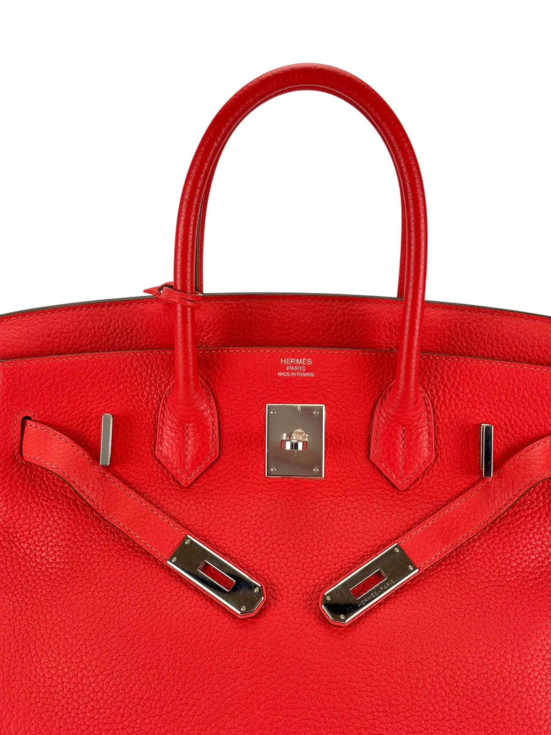 HERMES - Birkin 30 Rouge Pivoine Togo Palladium Hardware