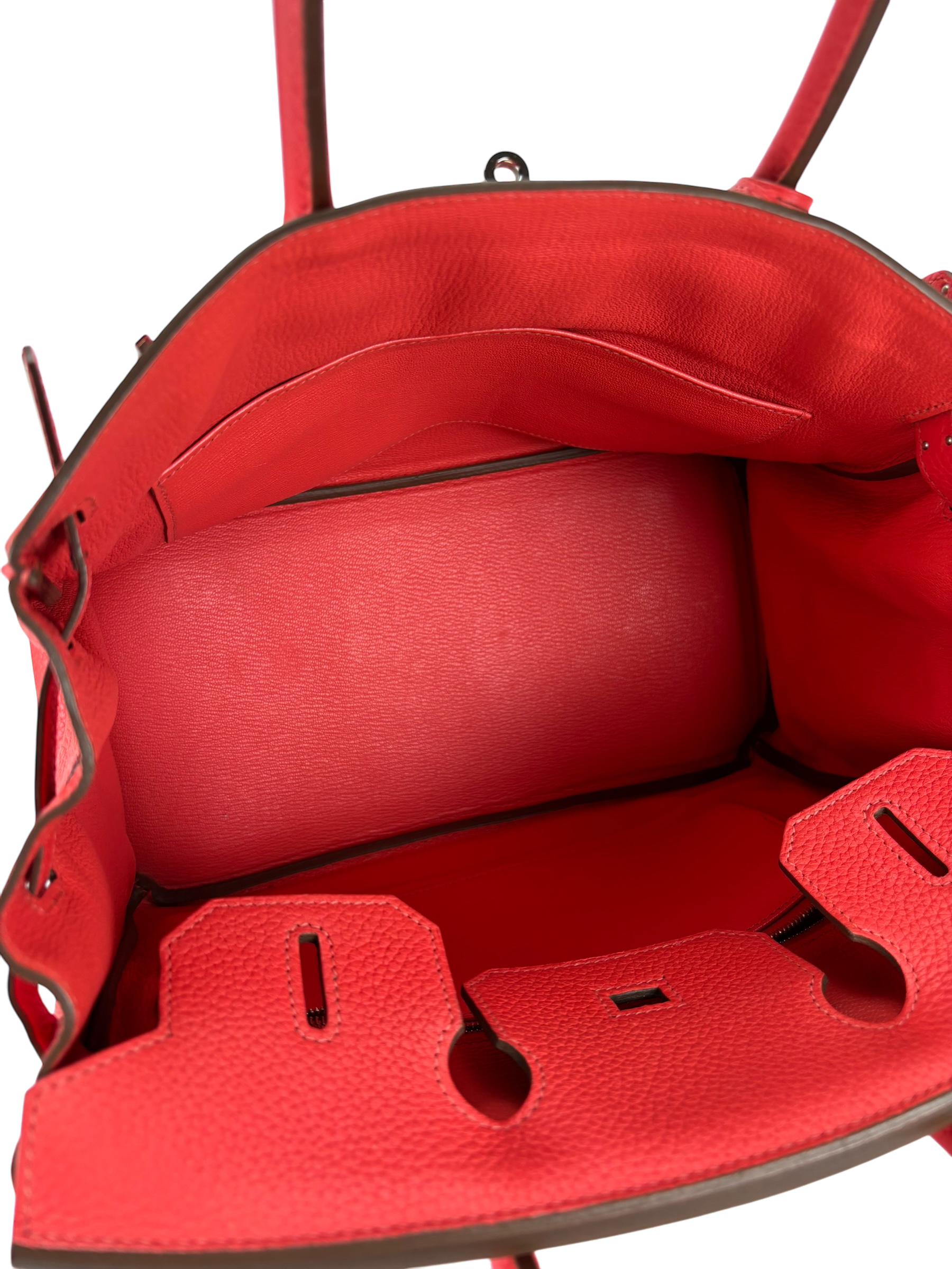 HERMES - Birkin 30 Rouge Pivoine Togo Palladium Hardware