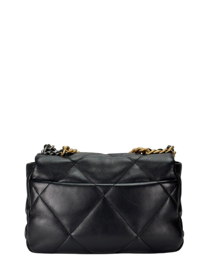 CHANEL - Black Lambskin 19 Small Flap Bag