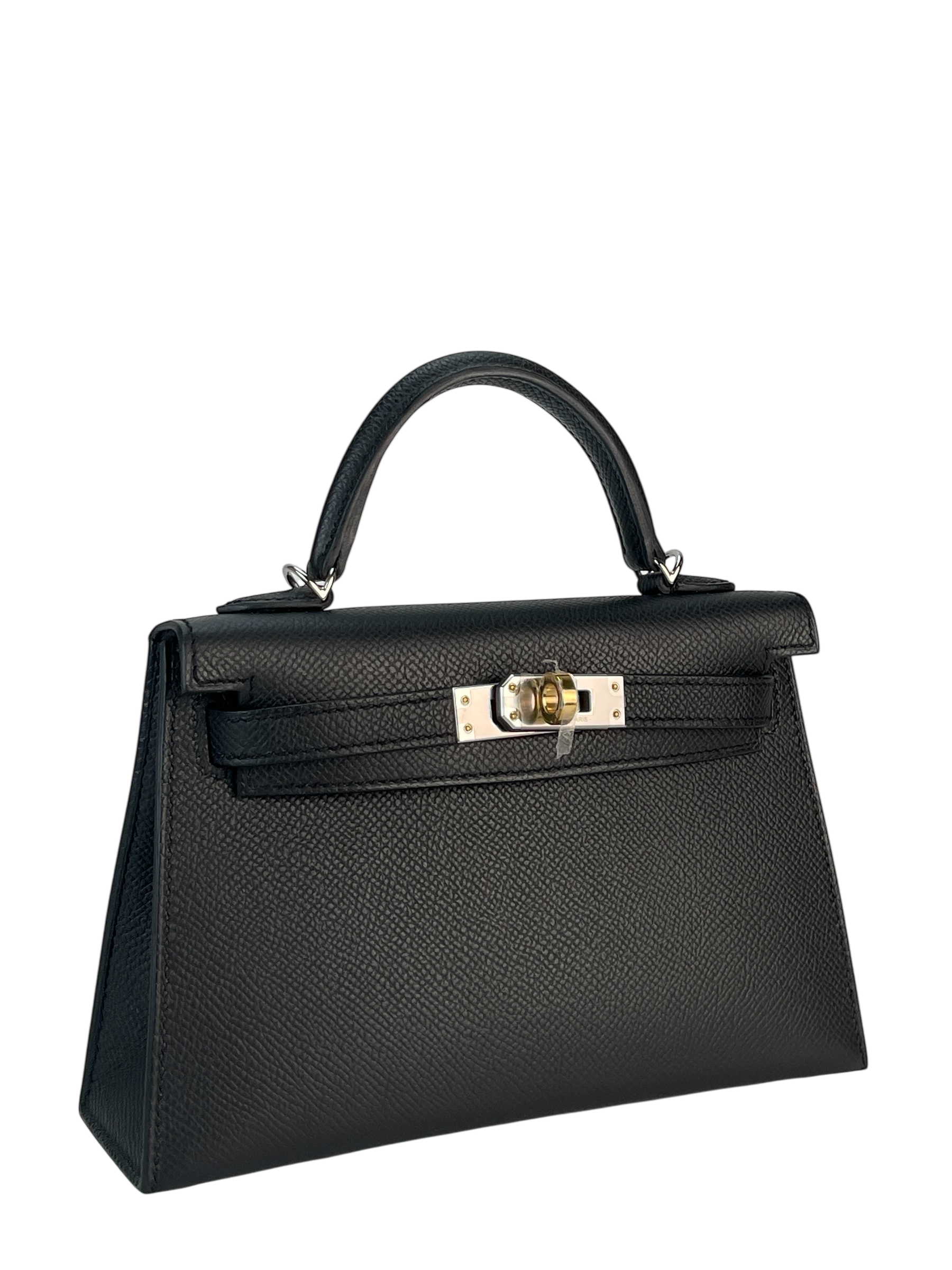 HERMES - Mini Kelly 2 Noir Epsom Gold Palladium Hardware
