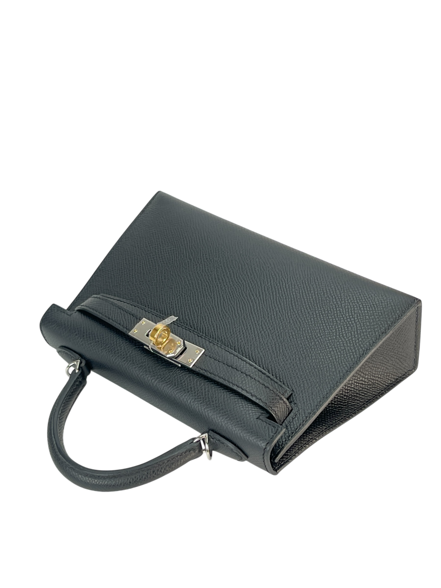 HERMES - Mini Kelly 2 Noir Epsom Gold Palladium Hardware