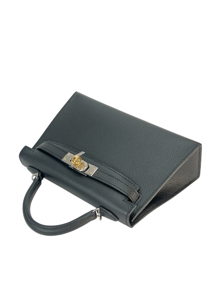 HERMES - Mini Kelly 2 Noir Epsom Gold Palladium Hardware