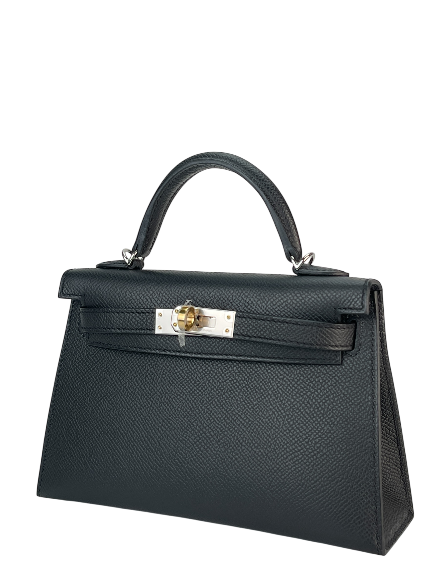 HERMES - Mini Kelly 2 Noir Epsom Gold Palladium Hardware