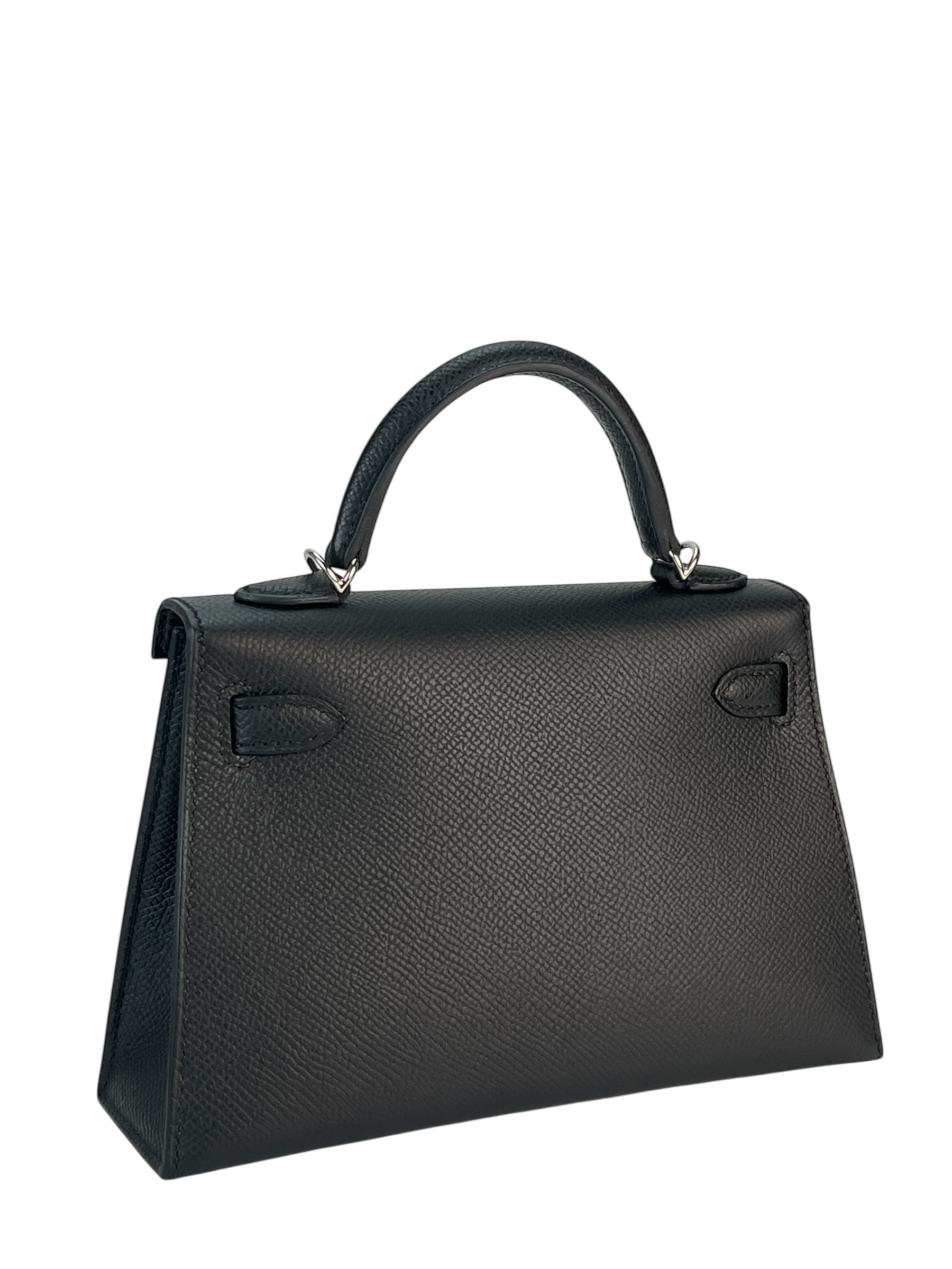 HERMES - Mini Kelly 2 Noir Epsom Gold Palladium Hardware