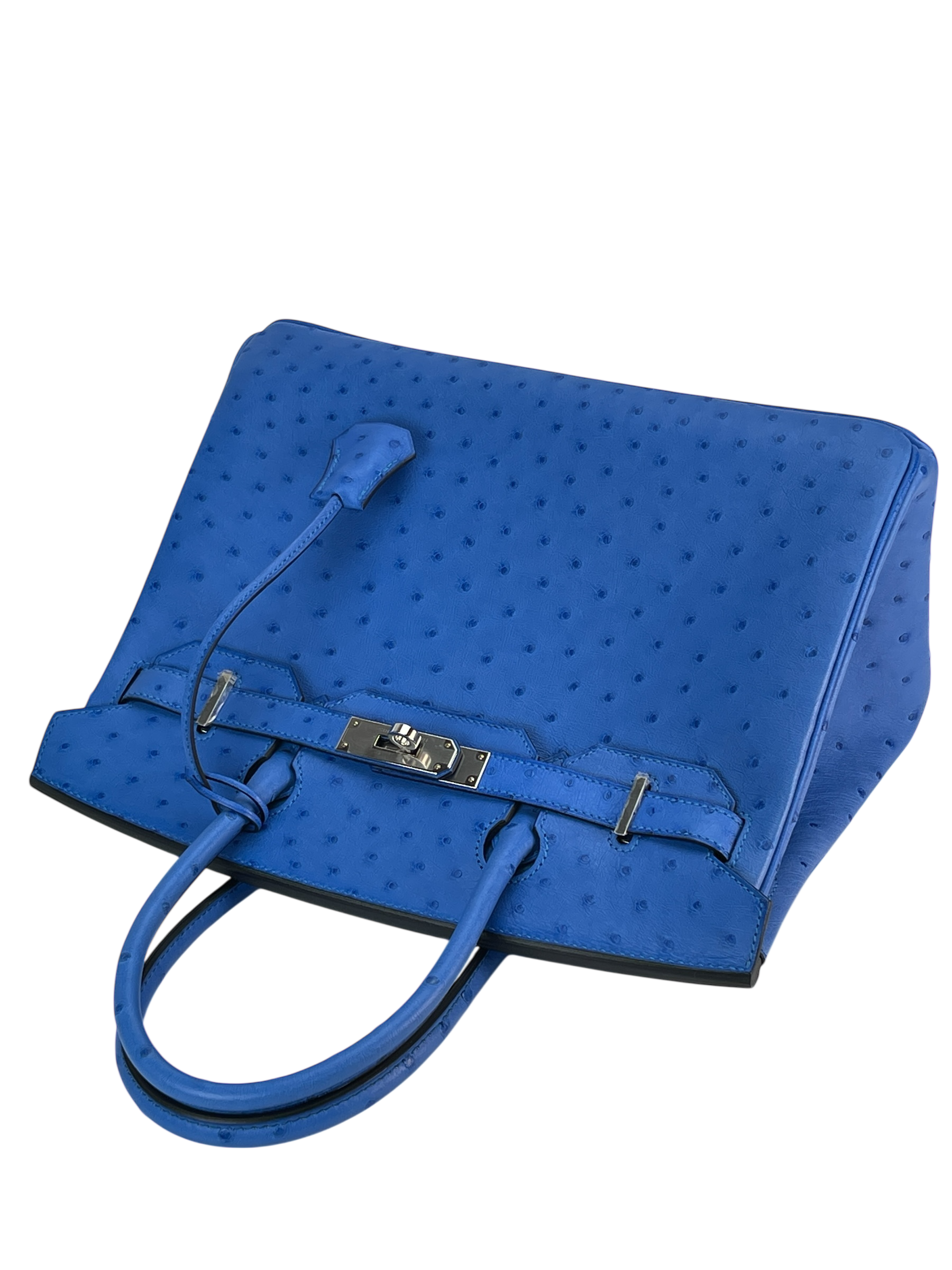 HERMES - Birkin 30 7Q My konos Ostrich leather Palladium Hardware