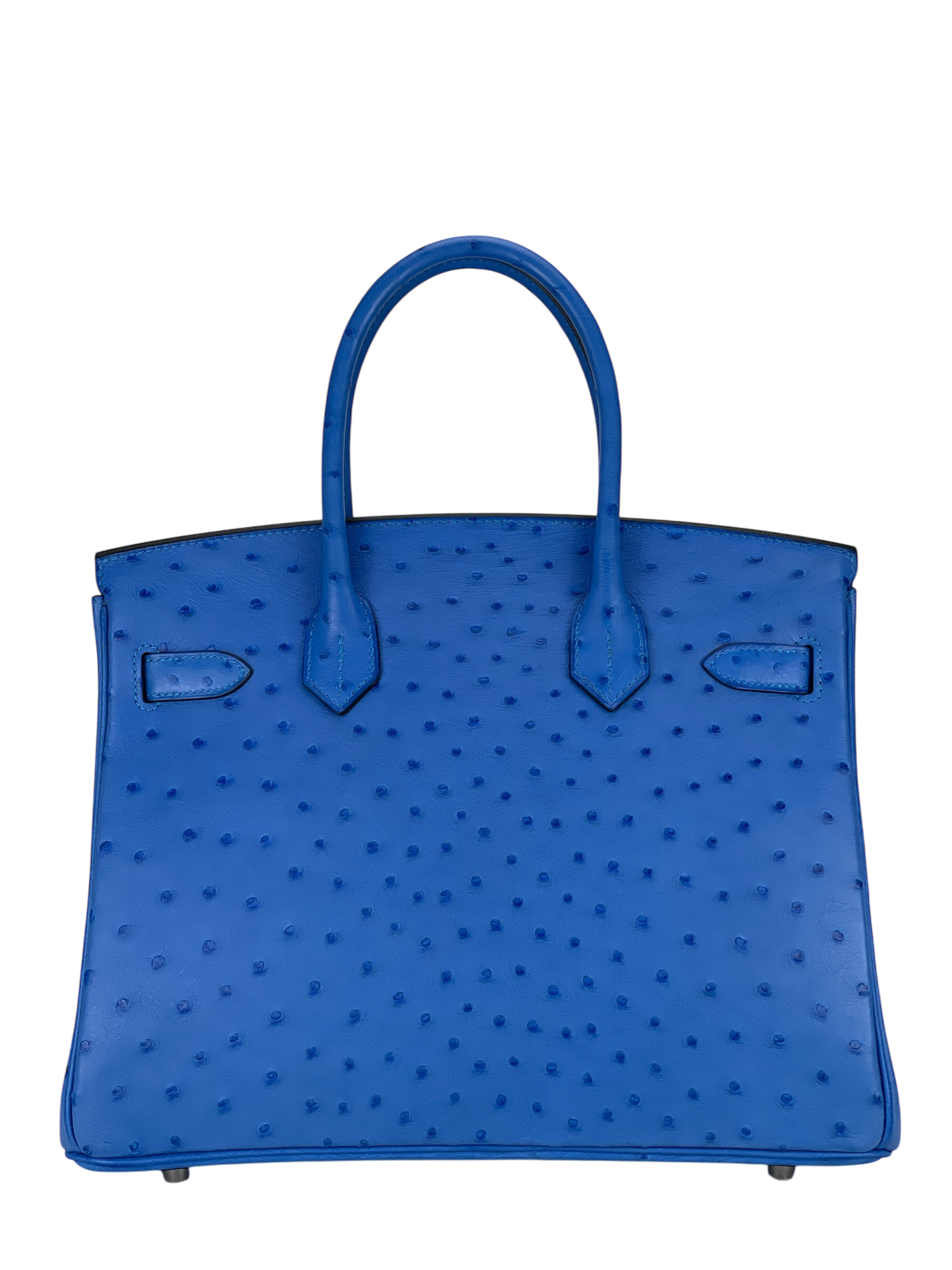 HERMES - Birkin 30 7Q My konos Ostrich leather Palladium Hardware