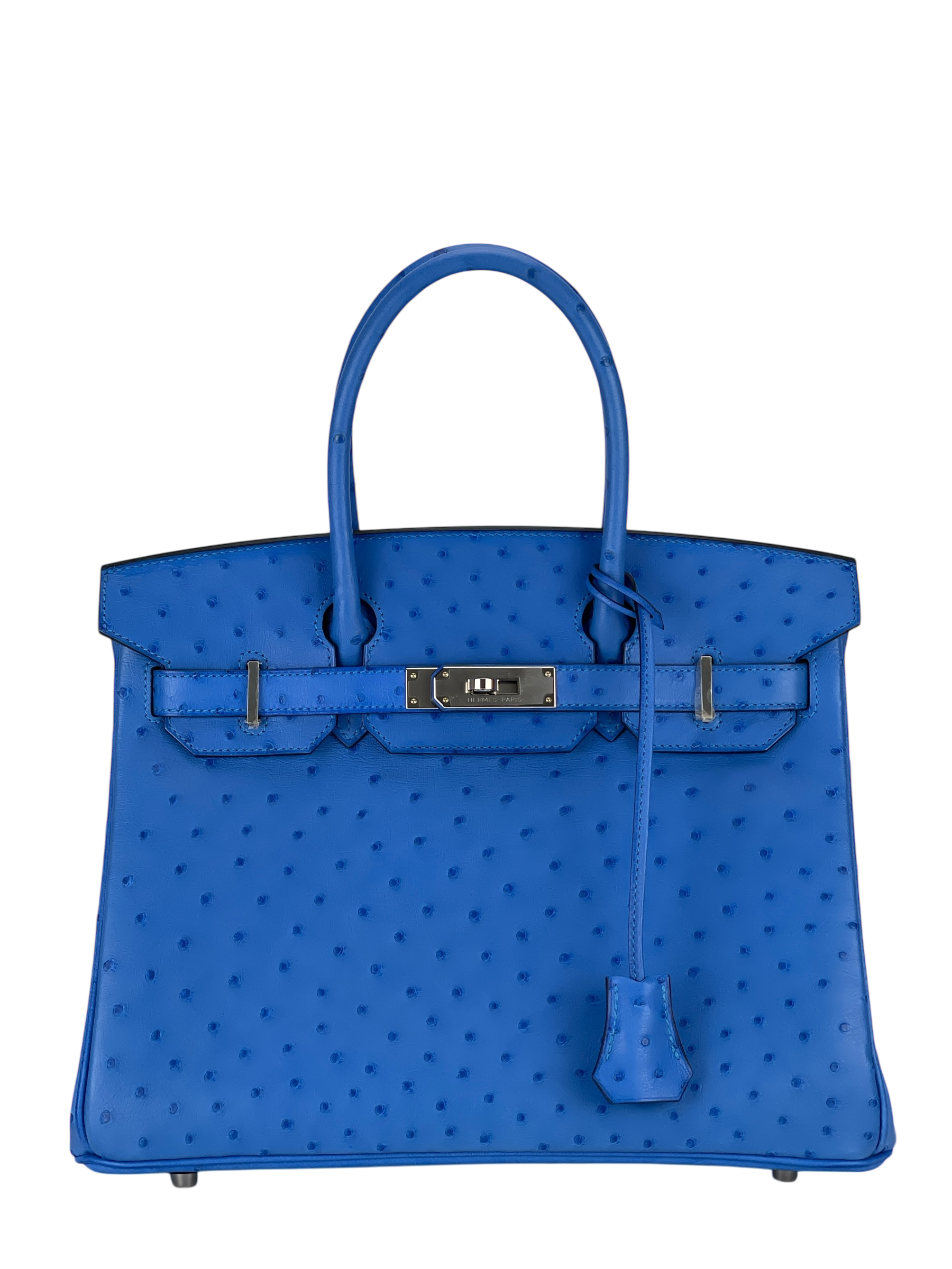 HERMES - Birkin 30 7Q My konos Ostrich leather Palladium Hardware