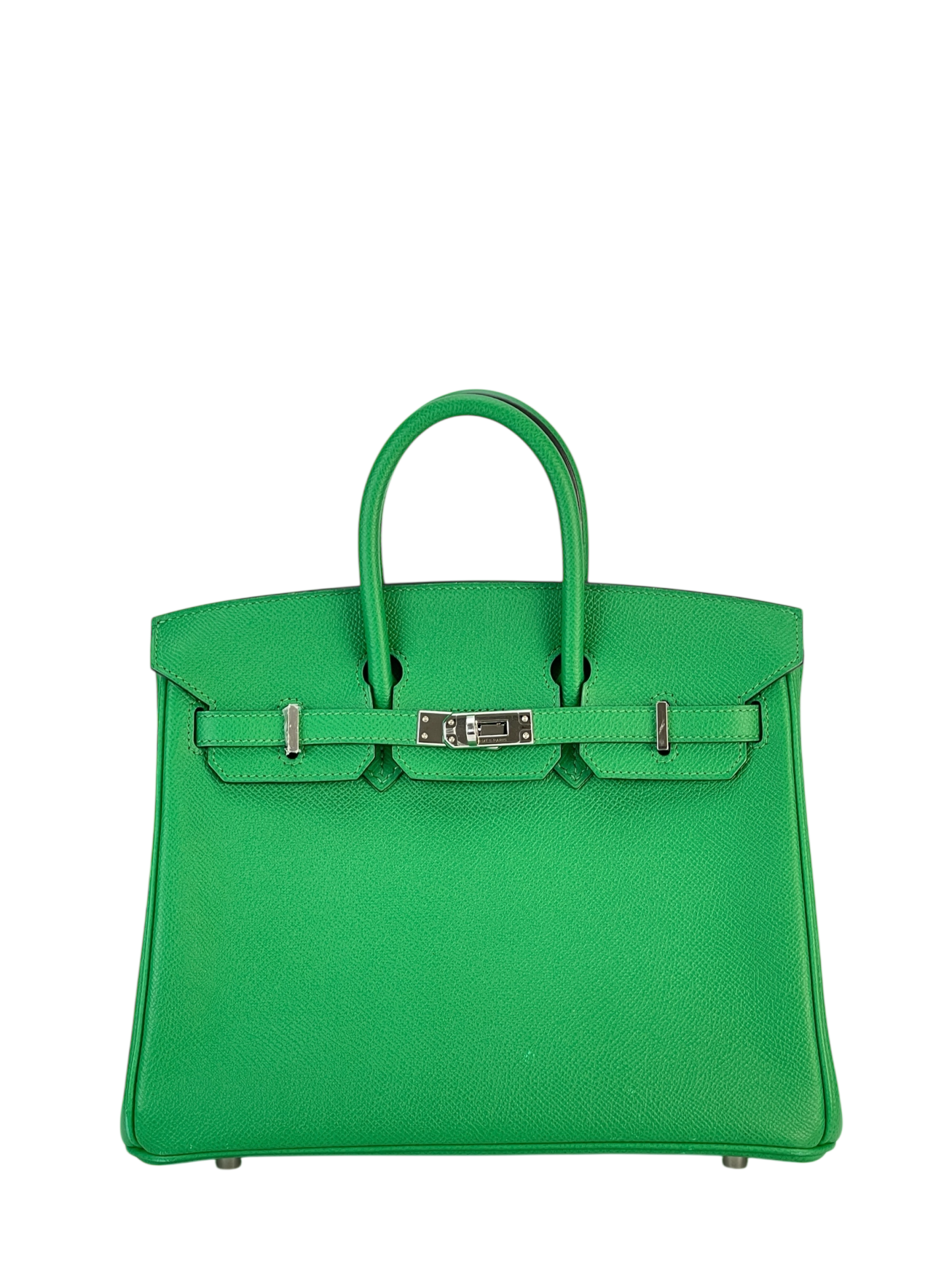 HERMES - Birkin 25 1K Bambou Epsom Sliver Hardware
