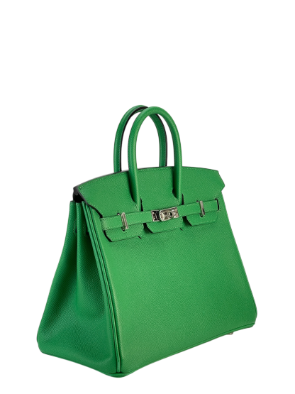 HERMES - Birkin 25 1K Bambou Epsom Sliver Hardware