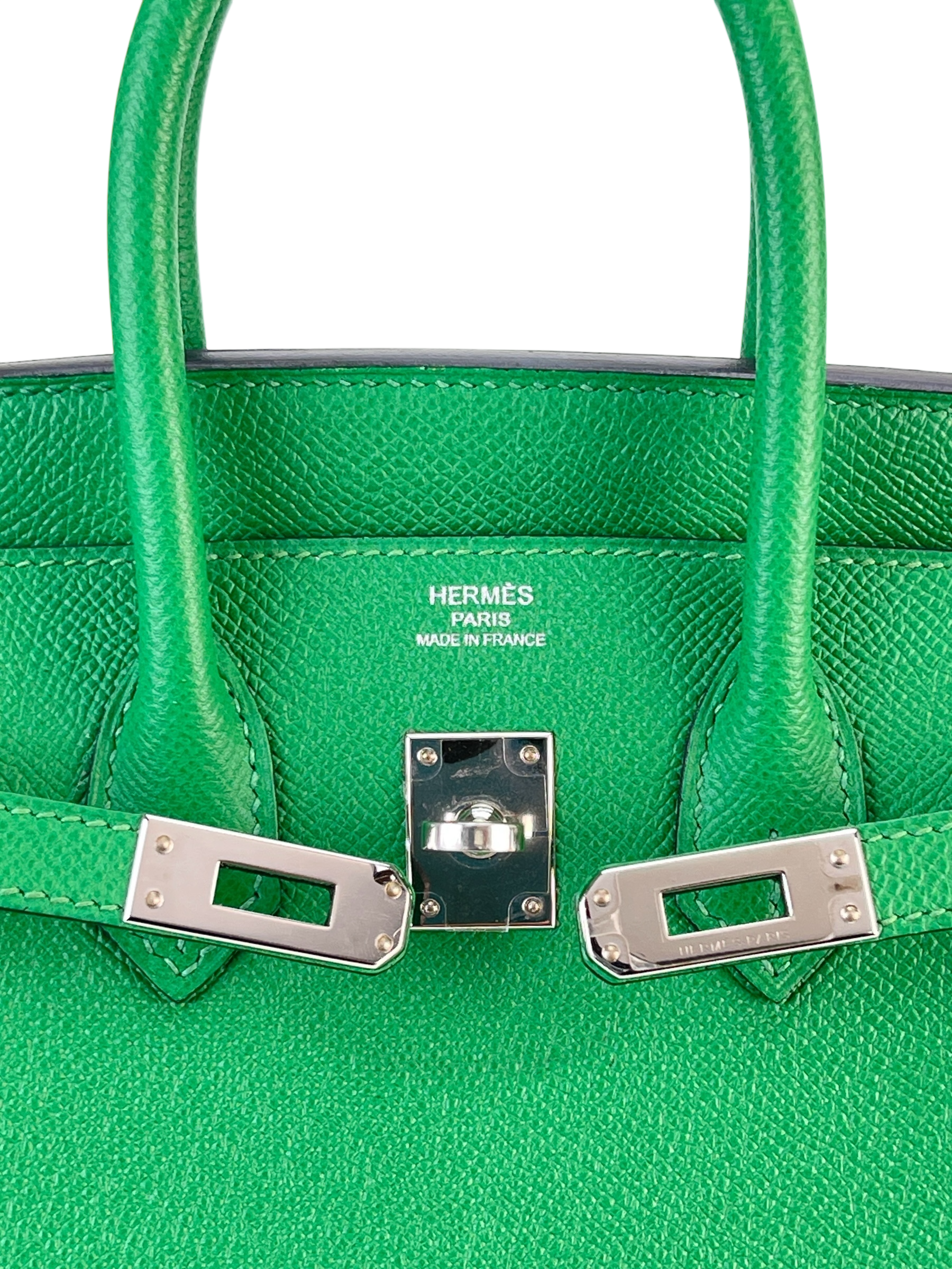 HERMES - Birkin 25 1K Bambou Epsom Sliver Hardware
