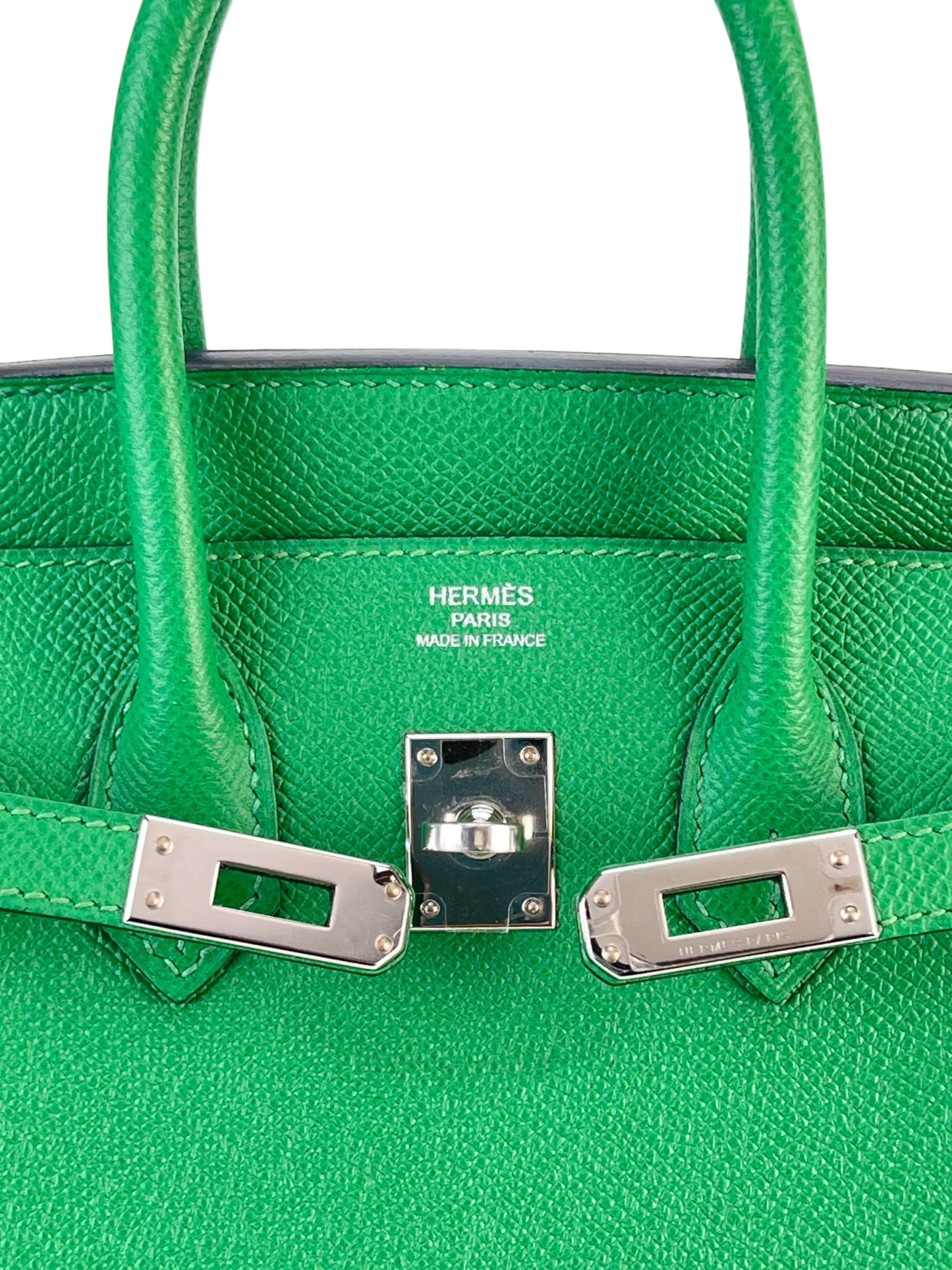 HERMES - Birkin 25 1K Bambou Epsom Sliver Hardware