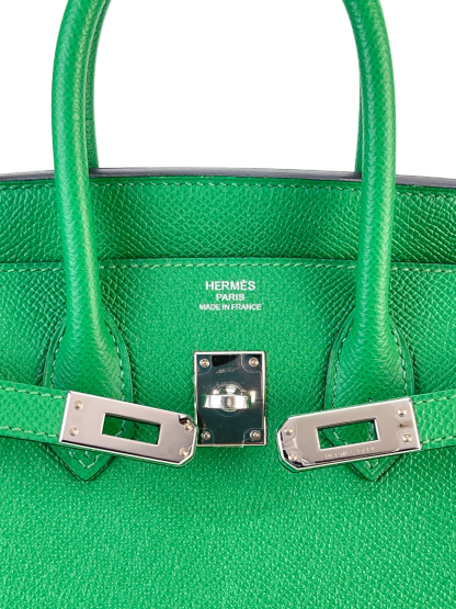 HERMES - Birkin 25 1K Bambou Epsom Sliver Hardware