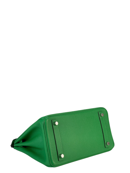 HERMES - Birkin 25 1K Bambou Epsom Sliver Hardware