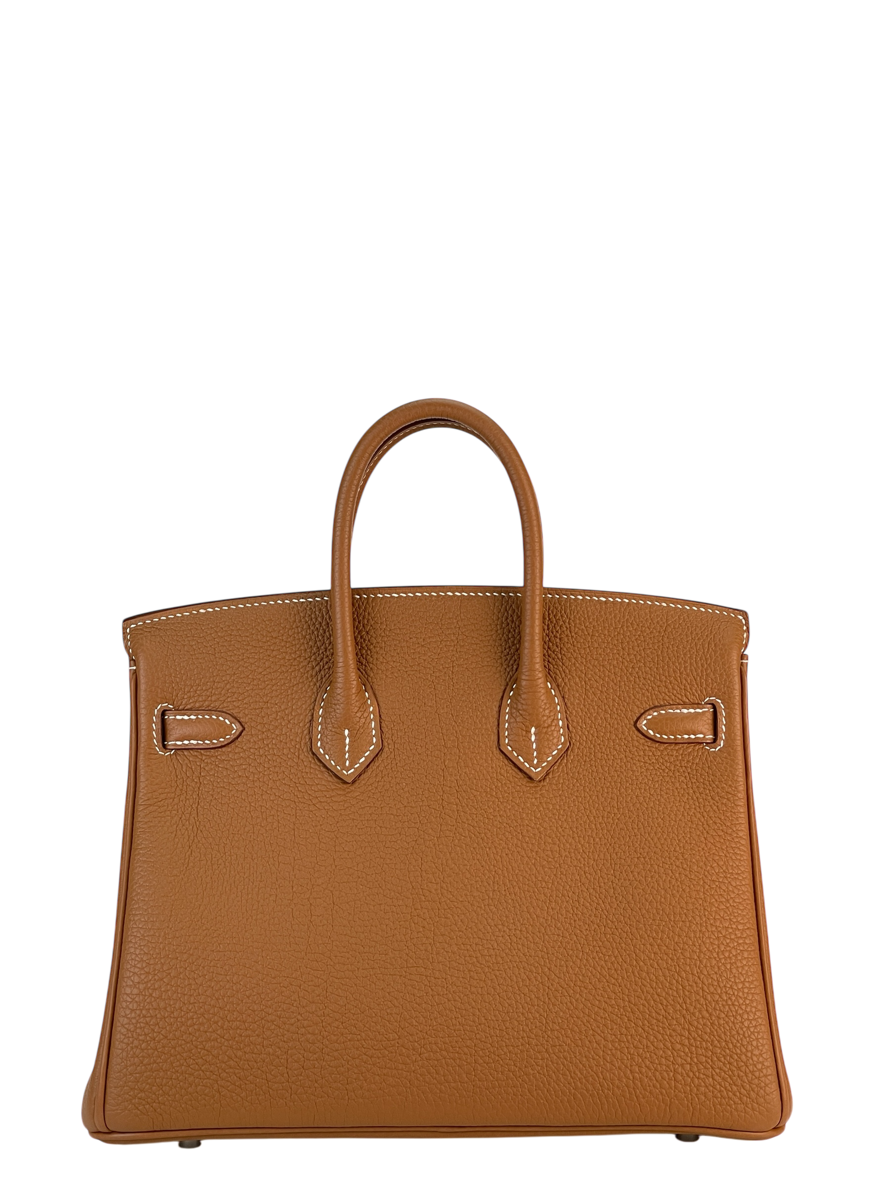 HERMES - Birkin 25 Gold Togo Palladium Hardware 