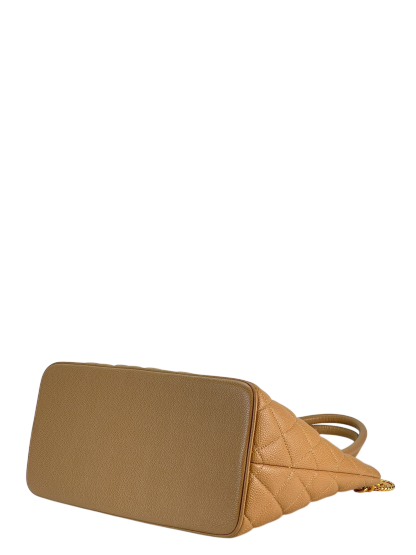 CHANEL - Beige Caviar Reprint Tote Matrasse Tote Bag 