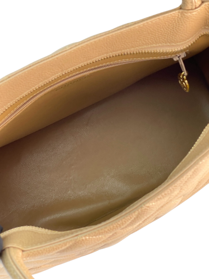 CHANEL - Beige Caviar Reprint Tote Matrasse Tote Bag 