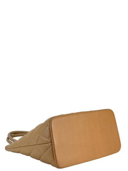 CHANEL - Beige Caviar Reprint Tote Matrasse Tote Bag 