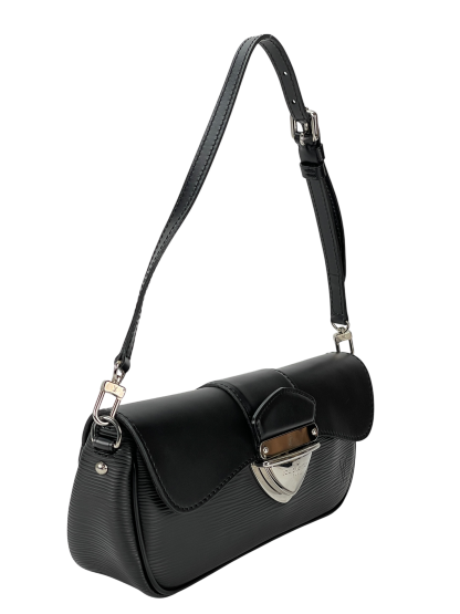 LOUIS VUITTON - Black Epi  Montaigne Clutch Bag
