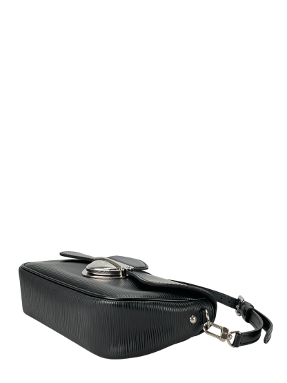 LOUIS VUITTON - Black Epi  Montaigne Clutch Bag